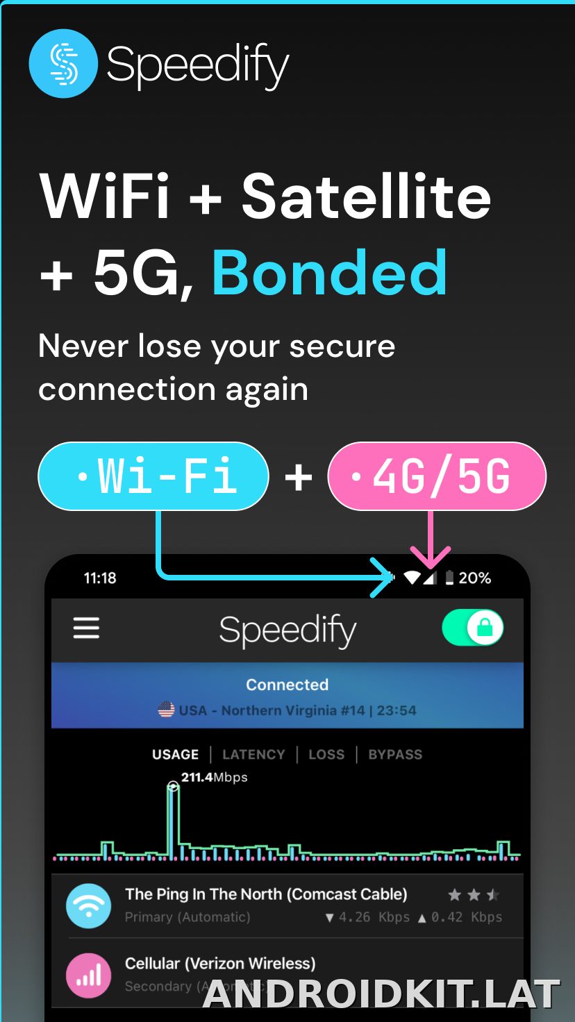 Speedify скриншот 1